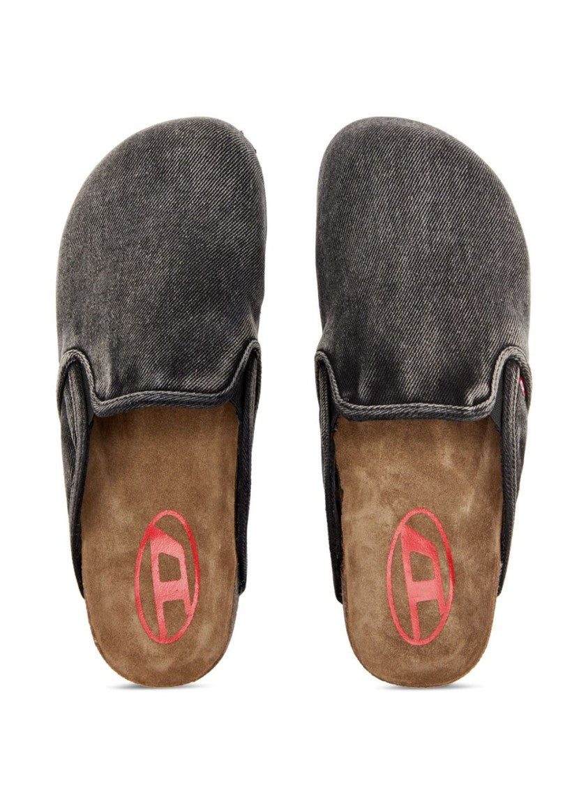 Diesel Textured Slip-On Sandals