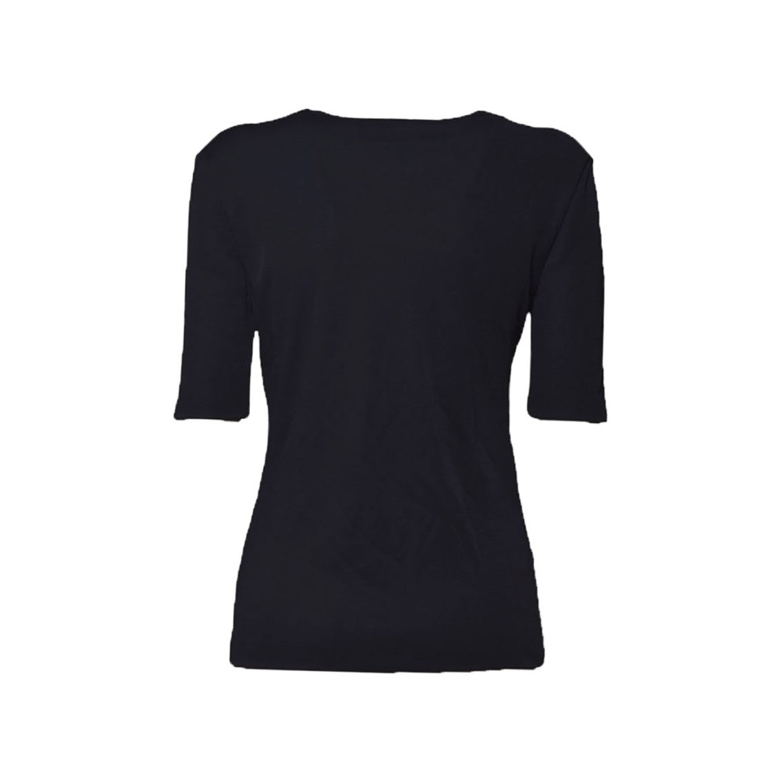 Jil Sander Short-Sleeved T-Shirt In Fluid Viscose In Midnight Blue