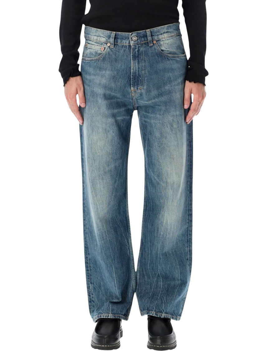 Our Legacy Third Cut River Blue Turkish Cotton Denim Straight-Leg Jeans