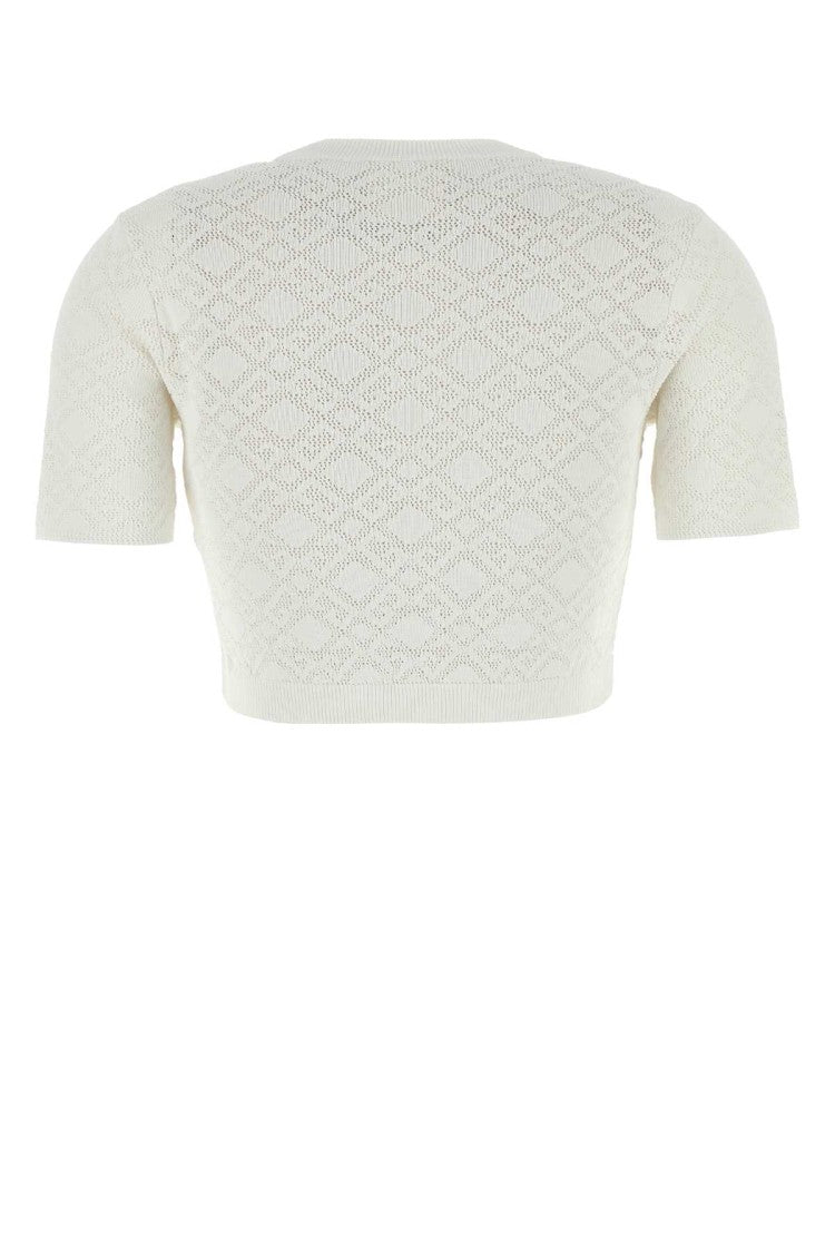 Givenchy White Viscose Blend Sweater
