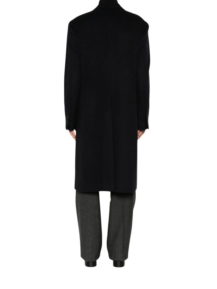 Lardini Double-Breasted Peak-Lapel Coat
