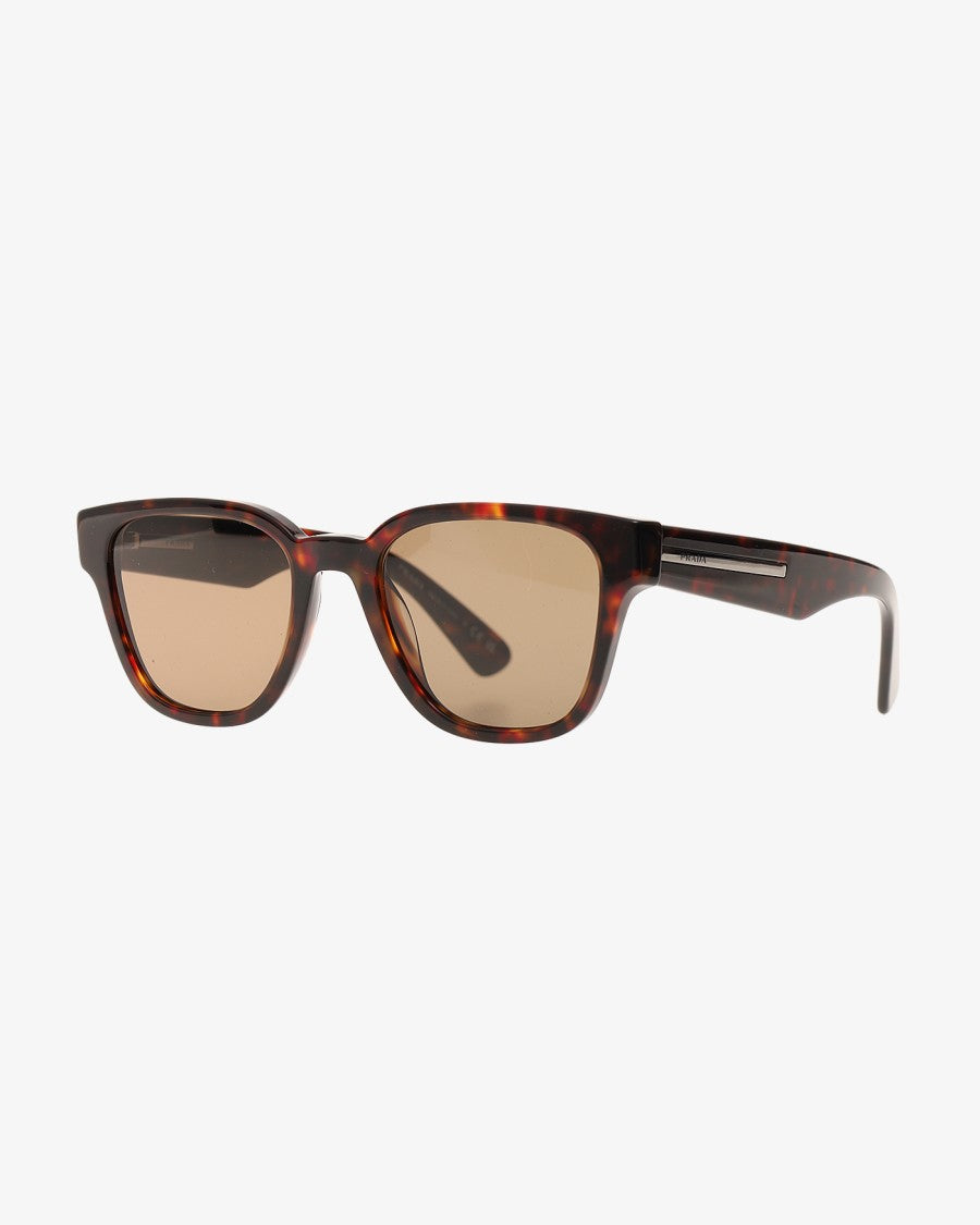 Prada Classic Havana Sunglasses With Crystal Lenses