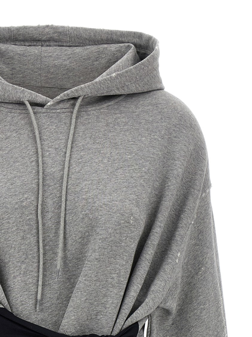 Mm6 By Maison Margiela Hoodie Dress With Gloves