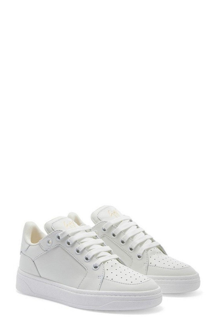 Giuseppe Zanotti White Leather Low-Top Sneaker
