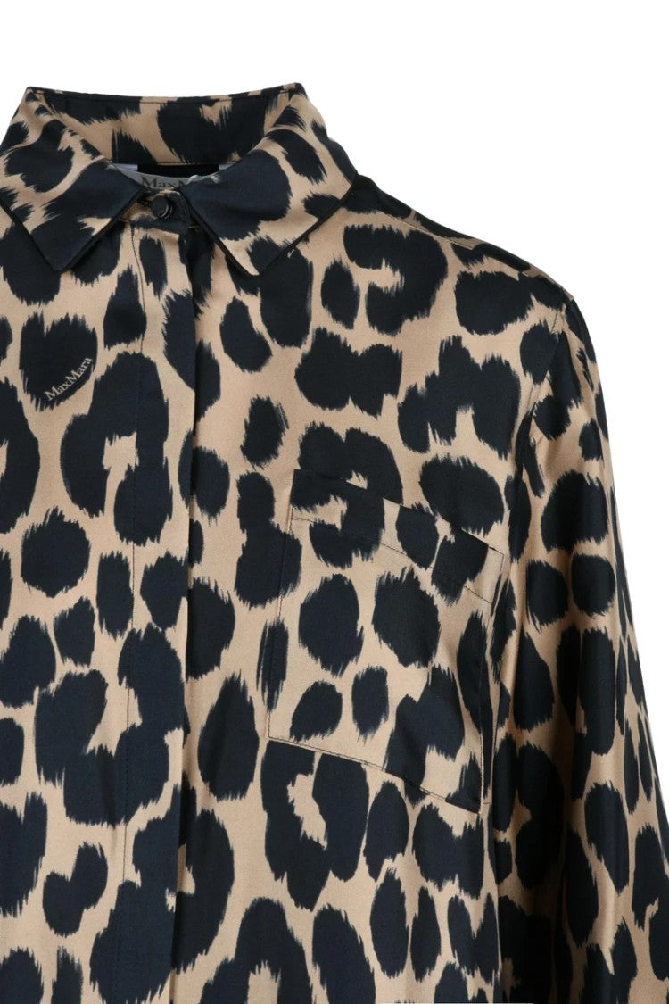 Max Mara Silk Shirt - Brown/Black