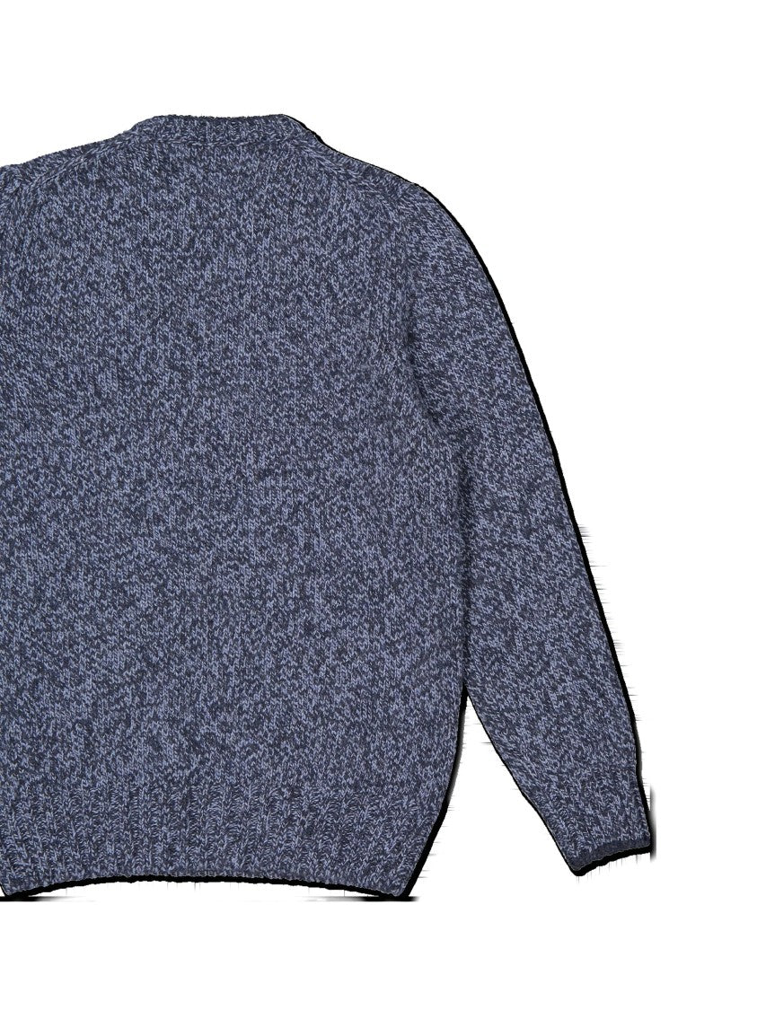 Gran Sasso Textured Knit Sweater With Classic Crew Neckline