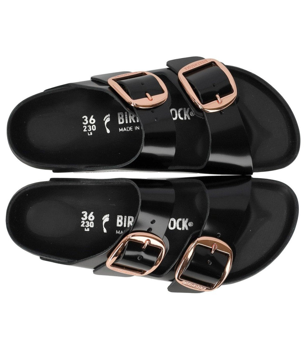 Birkenstock Arizona Big Buckle High Shine Black Sandal