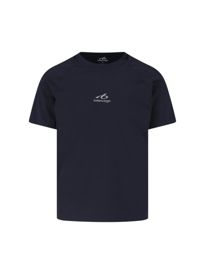 Balenciaga Cropped Boxy Fit T-Shirt With Minimalist Design