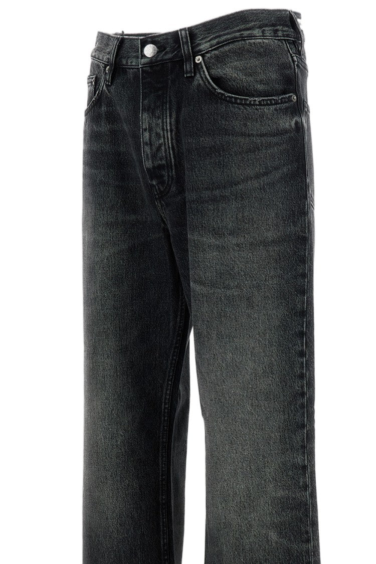 Sunflower Black Relaxed Boot Raw Jeans