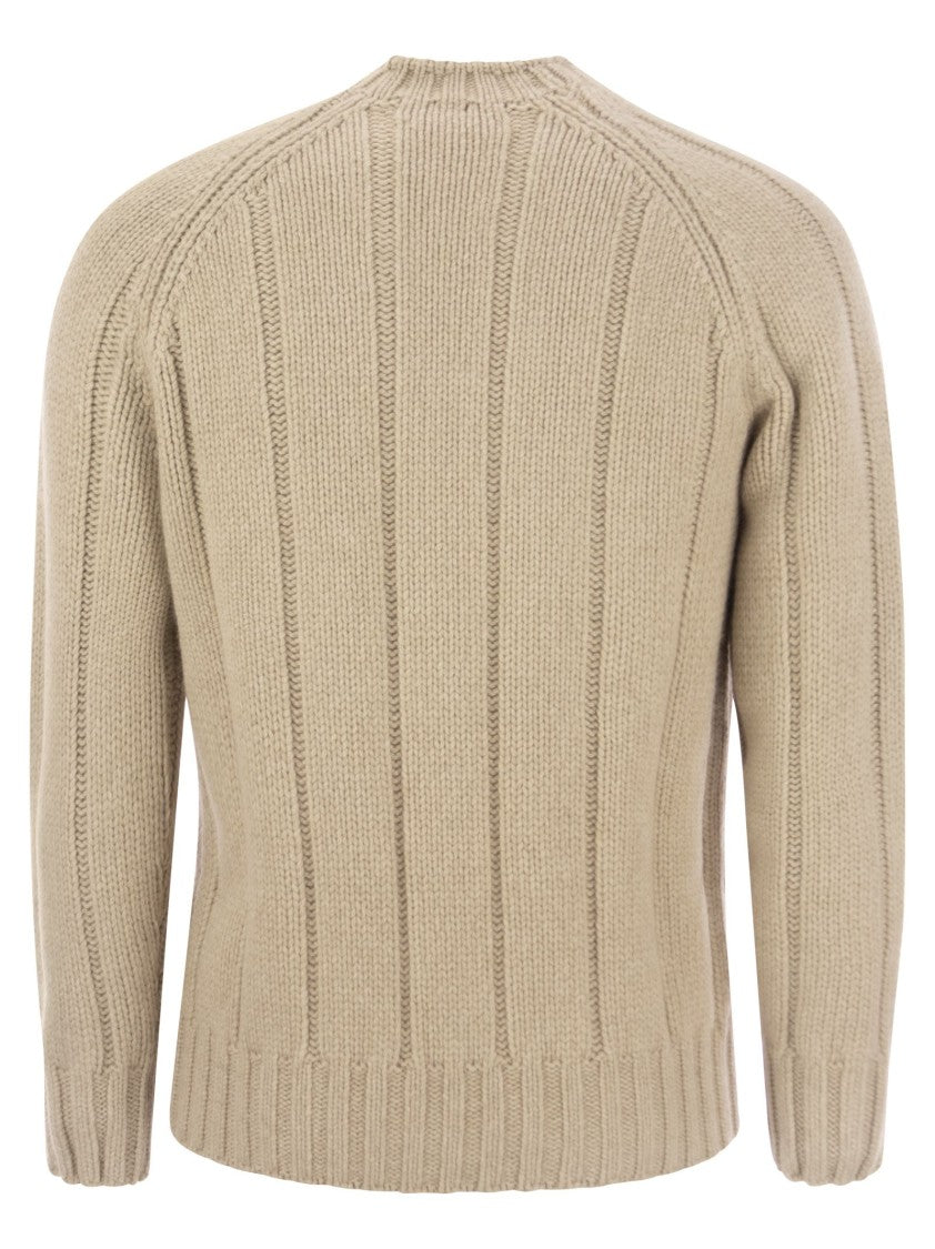 Brunello Cucinelli Flat-Ribbed Cashmere Sweater