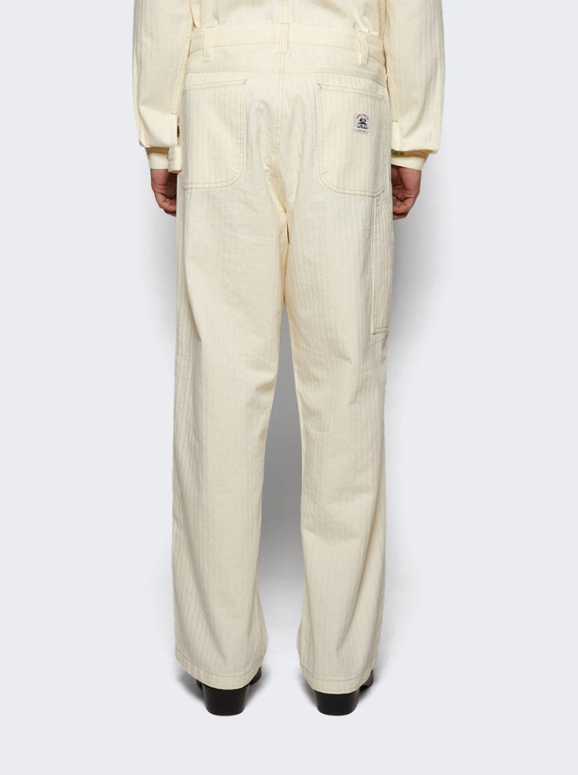 Bode Greenskeeper Knolly Brook Trousers Ivory