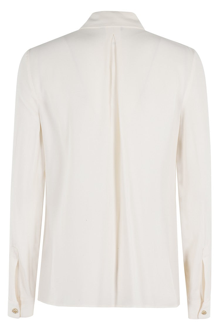 Elisabetta Franchi Pointed Collar Georgette Shirt