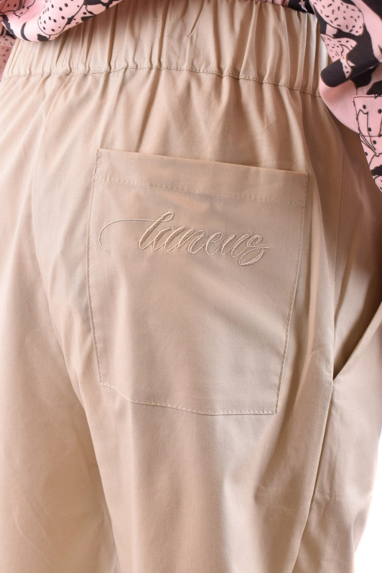 Laneus Sky Blue Relaxed Fit Trousers