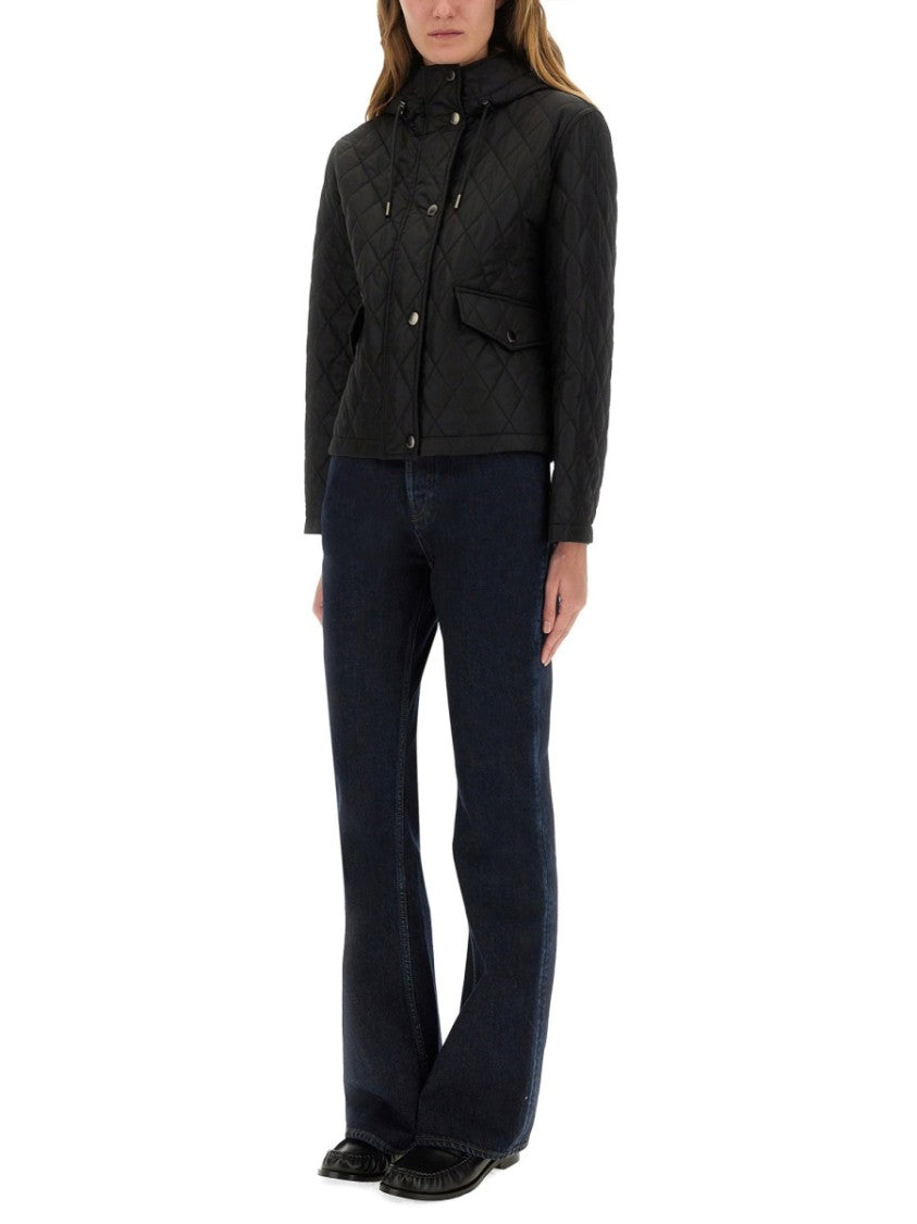 Burberry Quilted Nylon Cropped Jacket