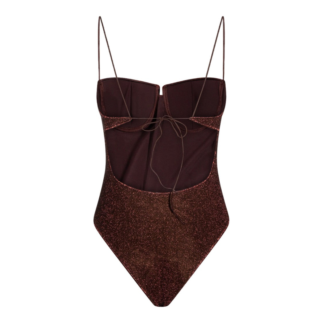 Oséree Refined Brown Swimsuit With Classic Silhouette