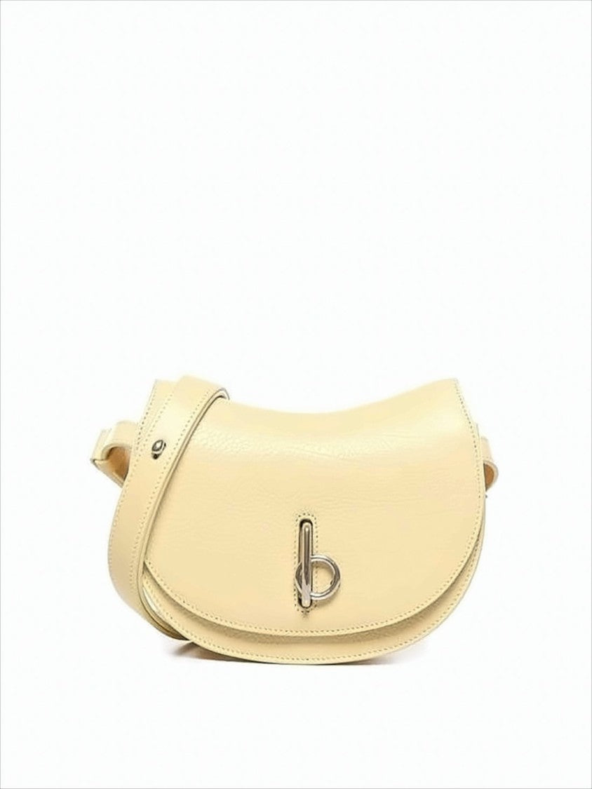 Burberry Textured Cowhide Leather Shoulder Bag