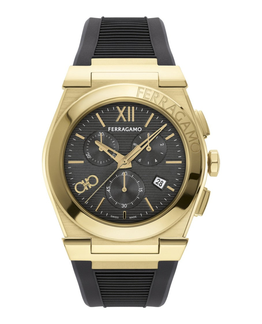 Ferragamo Vega Chrono Silicone Watch