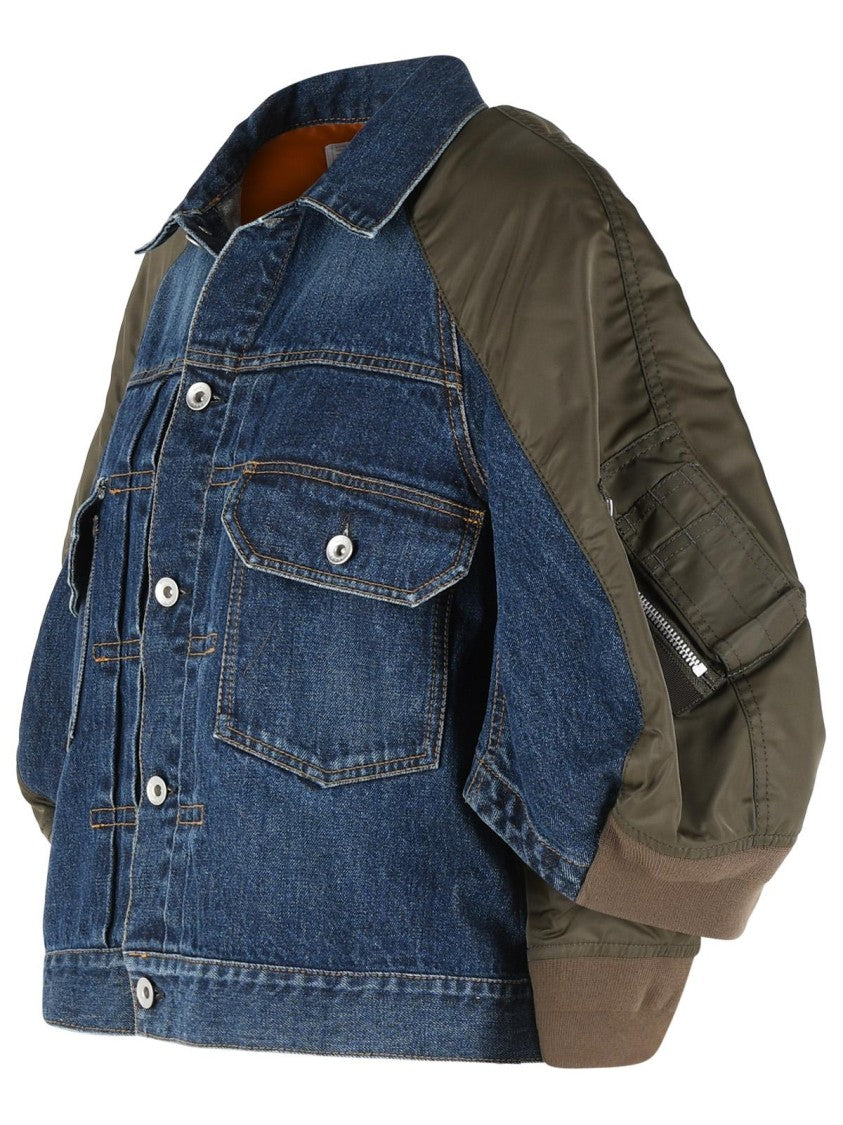 Sacai Blue Cotton Denim Jacket