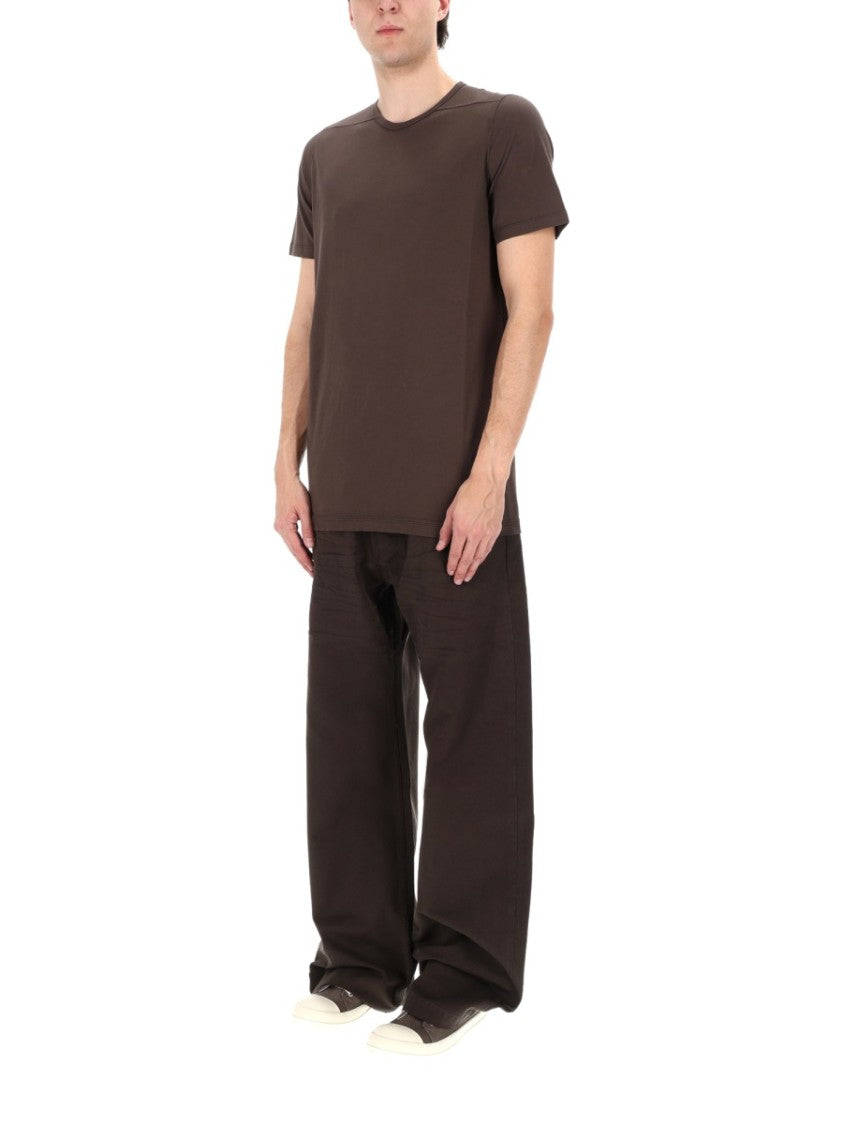Drkshdw By Rick Owens Neutrals Level T Hanging Strip T-Shirt