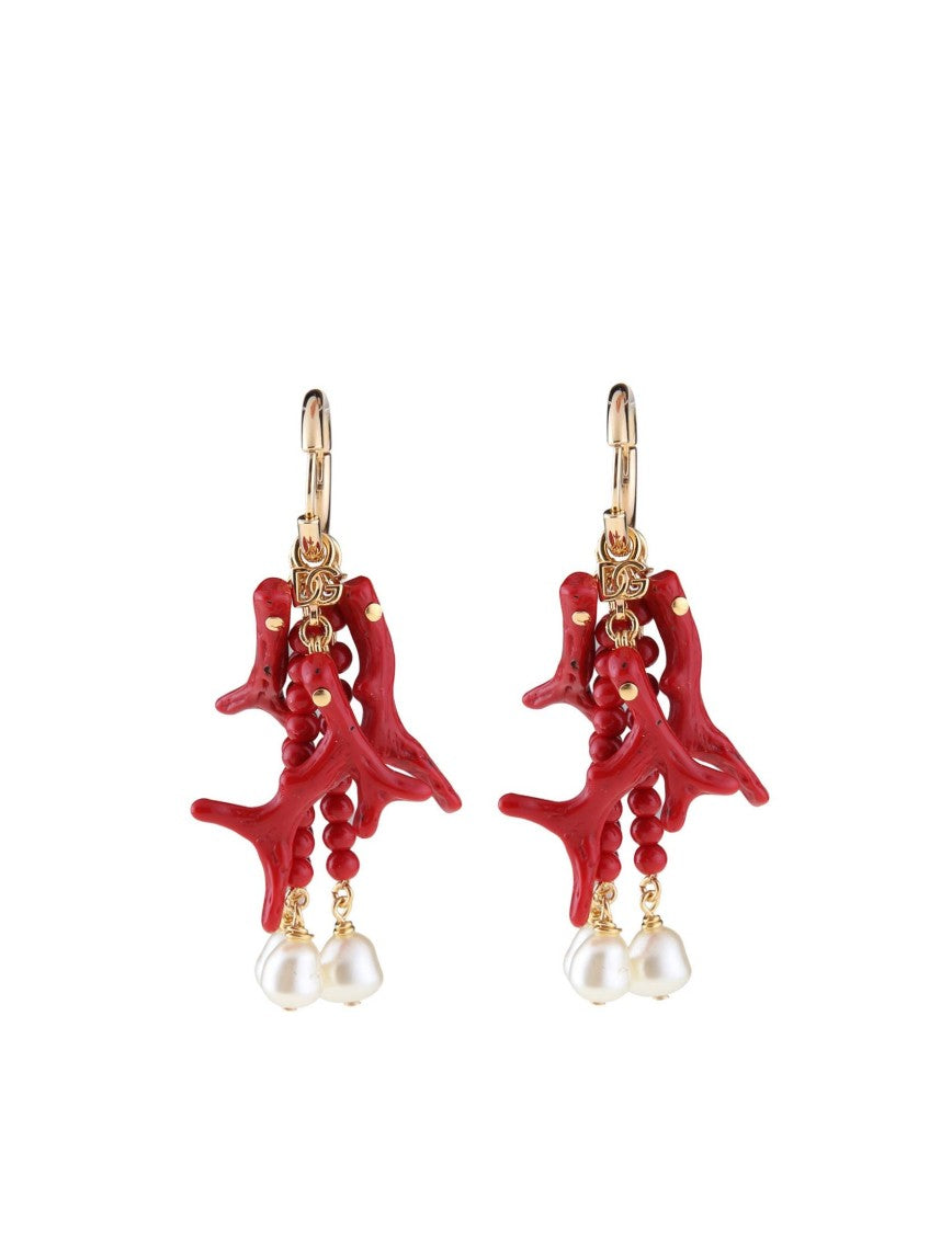 Dolce & Gabbana Earrings With Coral Branches