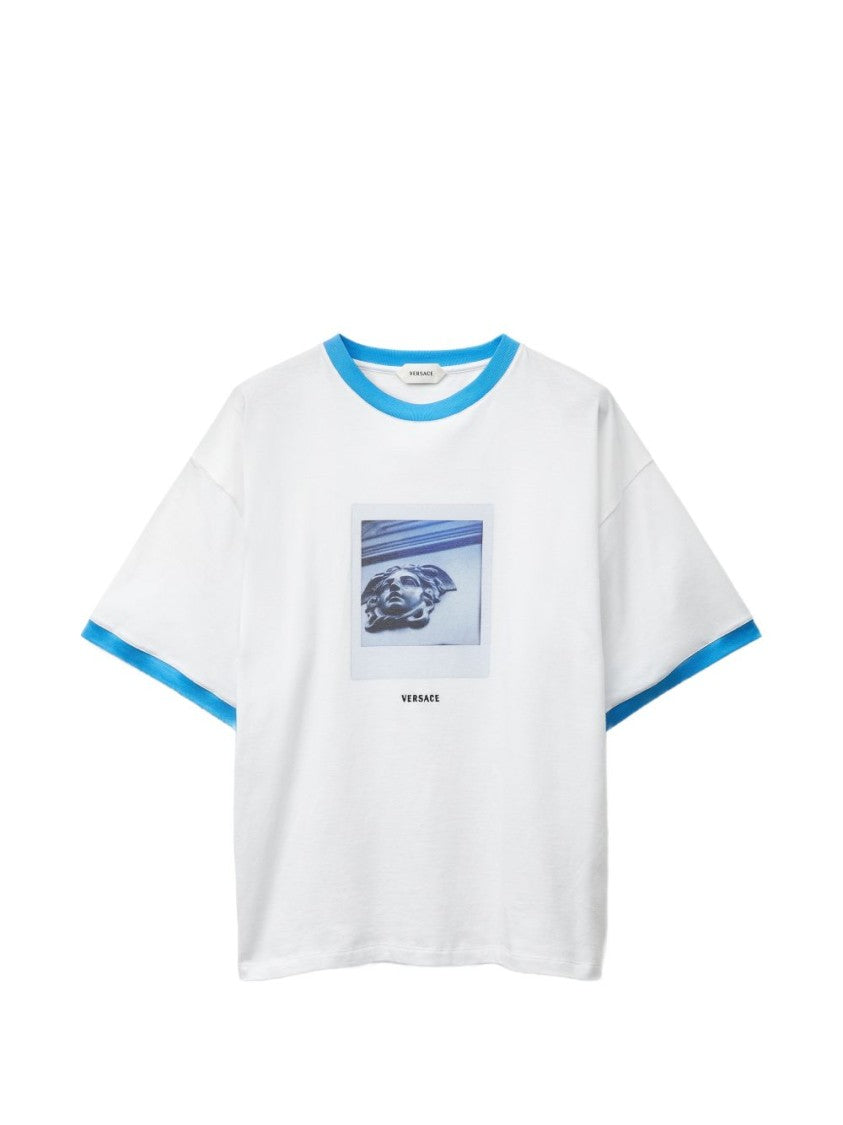 Versace Cotton-Jersey Medusa Graphic Printed T-Shirt