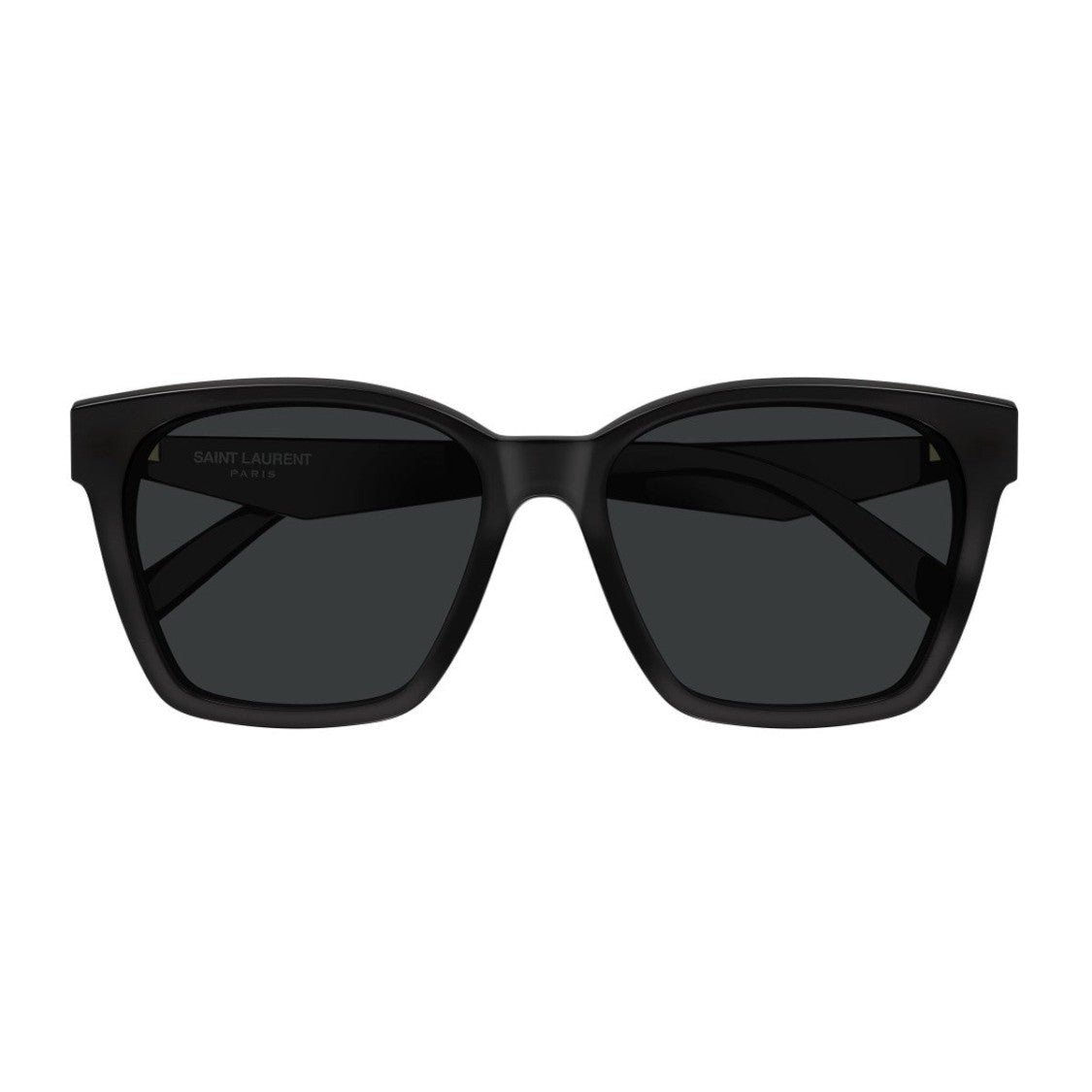 Saint Laurent Black Linea Monogram Recycled Acetate Cat-Eye Sunglasses