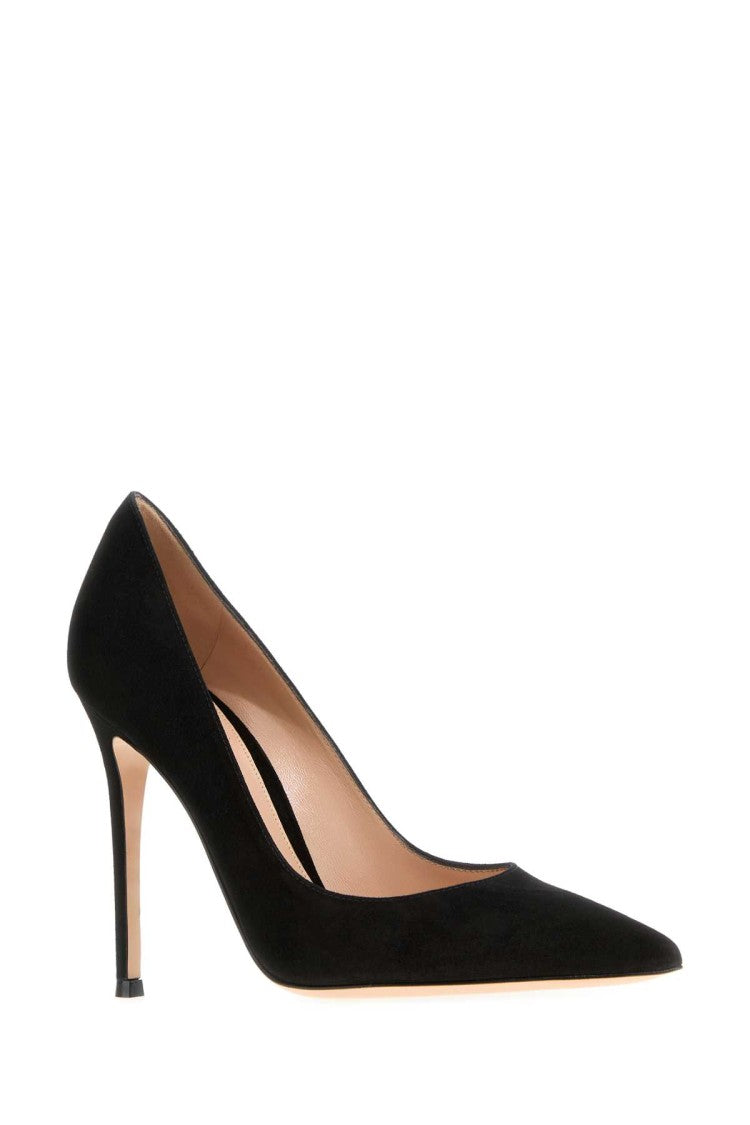 Gianvito Rossi Pointed Toe Suede Pumps With High Heel