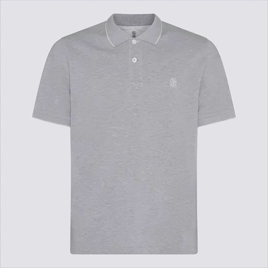 Brunello Cucinelli Classic Grey Polo Shirt