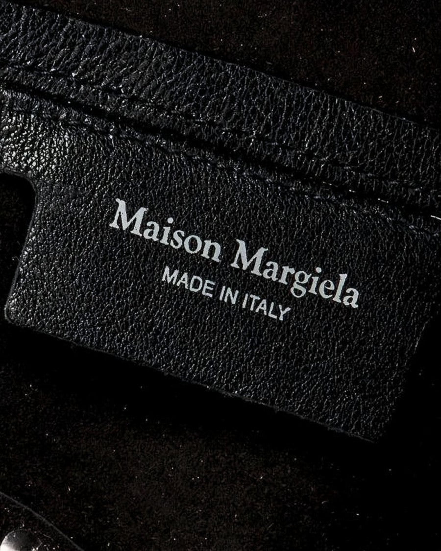 Maison Margiela Lambskin Leather Shoulder Bag With Vintage-Inspired Embellishments