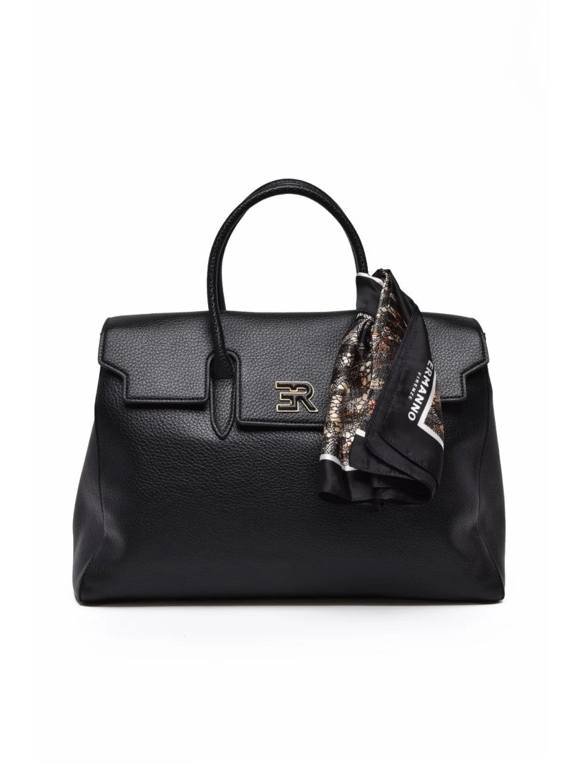 Ermanno Firenze Ermanno Firenze Violet Handbag With Textured Finish And Versatile Strap