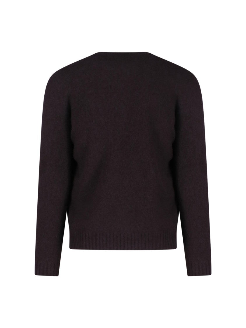 Drumohr Crew Neck Sweater With Ribbed Finishes