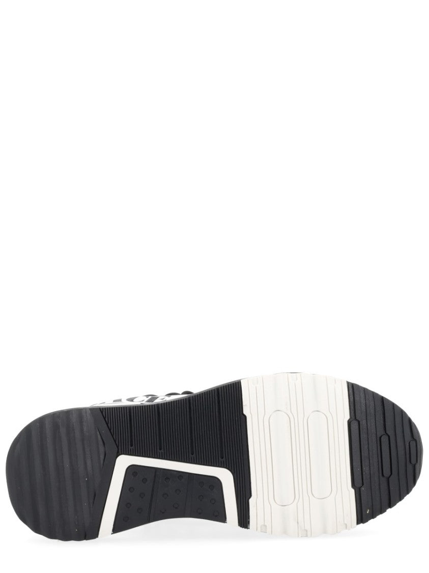Versace Jeans Couture Black Mesh Glossy Overlays Sneakers