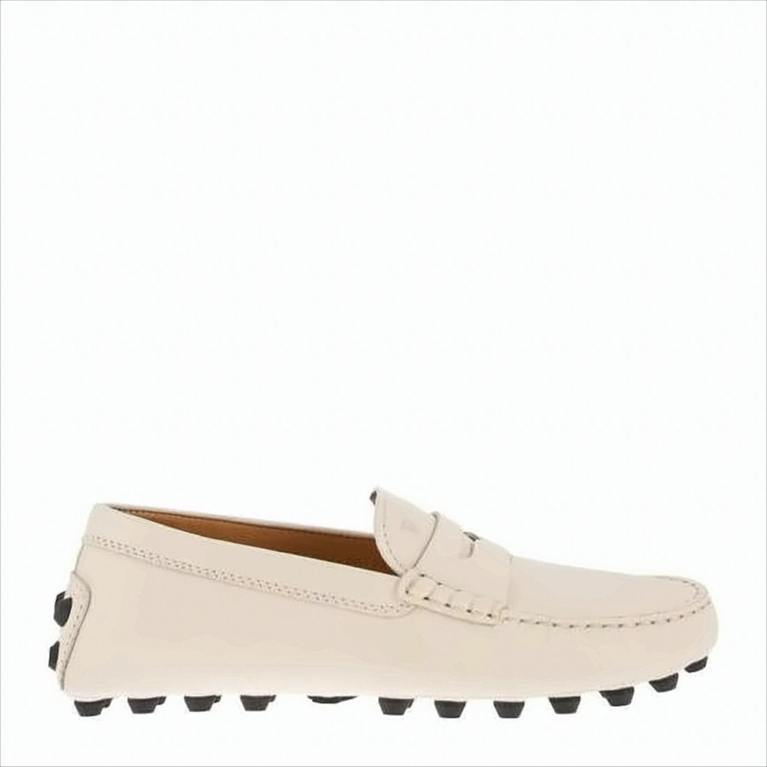 Tod's Leather Loafer With Penny Strap And Rubber-Studded Sole