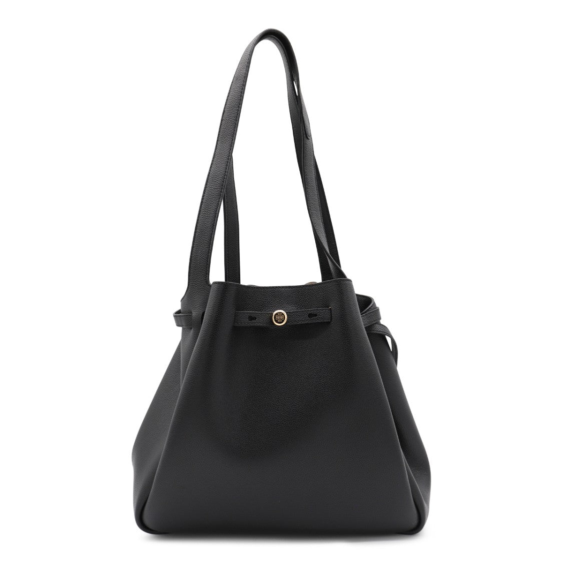 Tory Burch Romy Tote In Black Leather