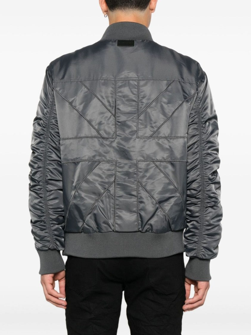 Richmond Dark Grey Front Zip Casual Jacket