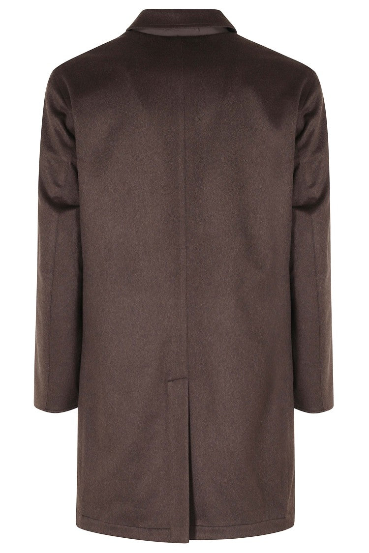 Kired Brown Double Cash Reversible Cashmere-Blend Parka