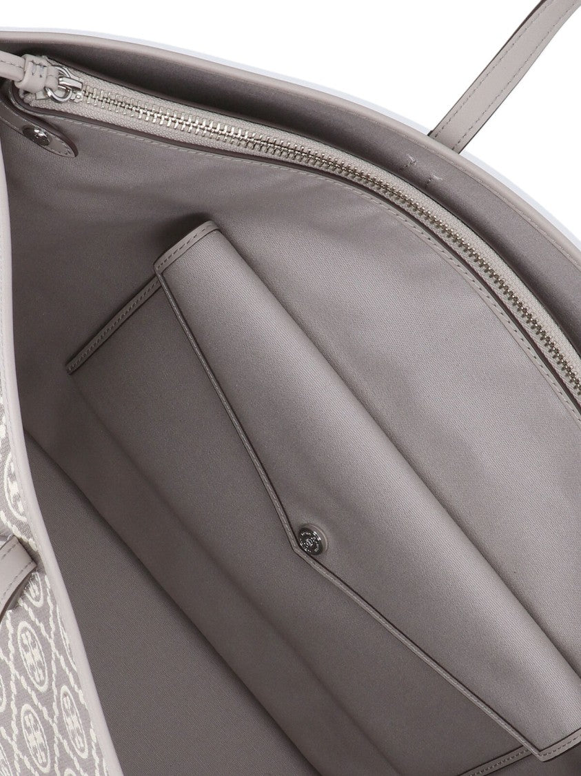 Tory Burch "Perry T" Shopper Bag – Grey