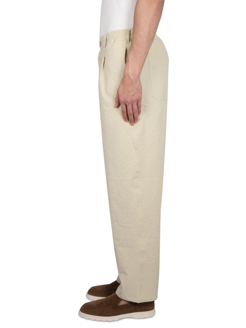 Howlin Relaxed-Fit Textured Cotton Pants