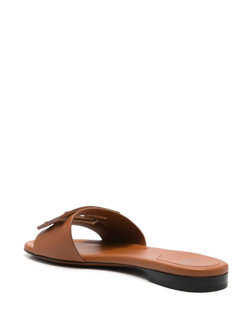 Fendi Open-Toe Slide Flat Sandals