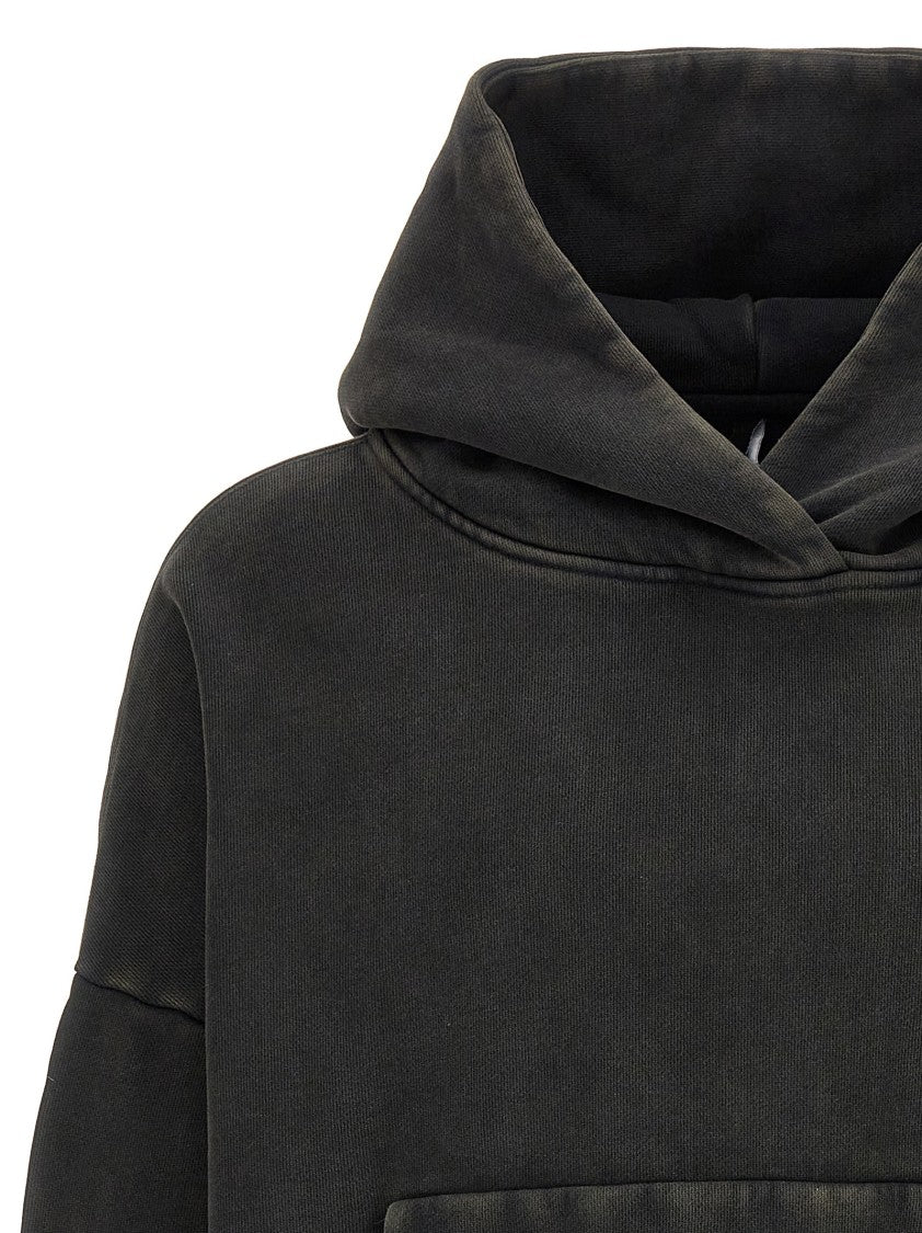 Entire Studios Faded Cotton Hoodie With Relaxed Fit And Kangaroo Pocket