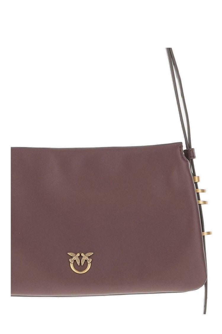 Pinko Mini “Triplet” Shoulder Bag – Bordeaux