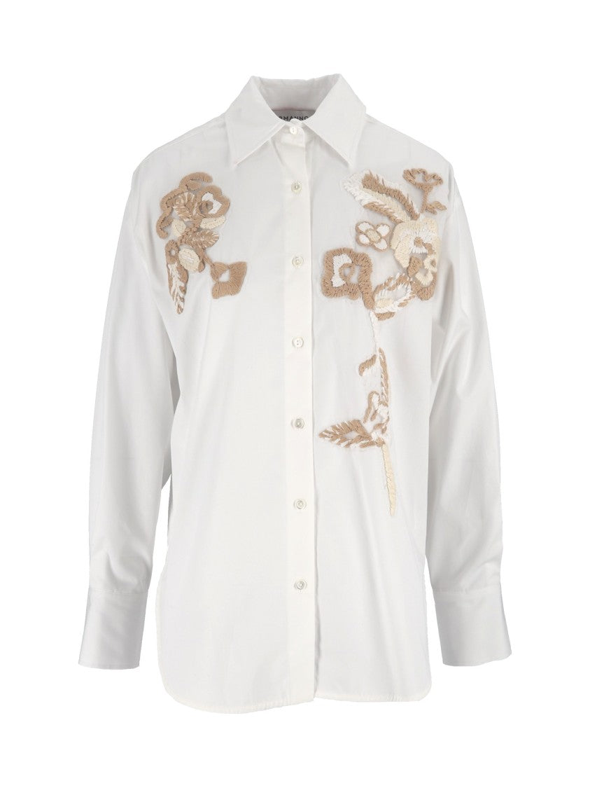 Ermanno Scervino Classic Floral Embroidered Button-Down Shirt