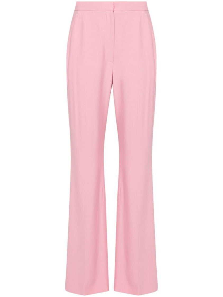 Alexander Mcqueen Flared Tailored Trousers With Structured Waistband