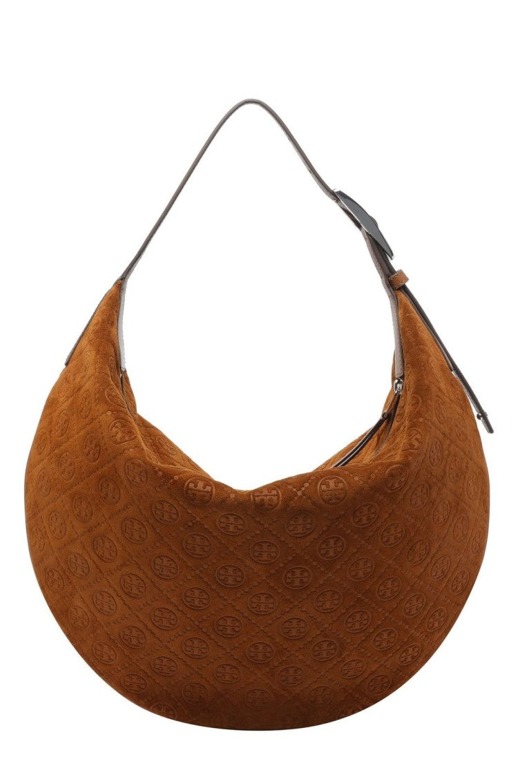 Tory Burch Balloon T Monogram Medium Shoulder Bag – Brown