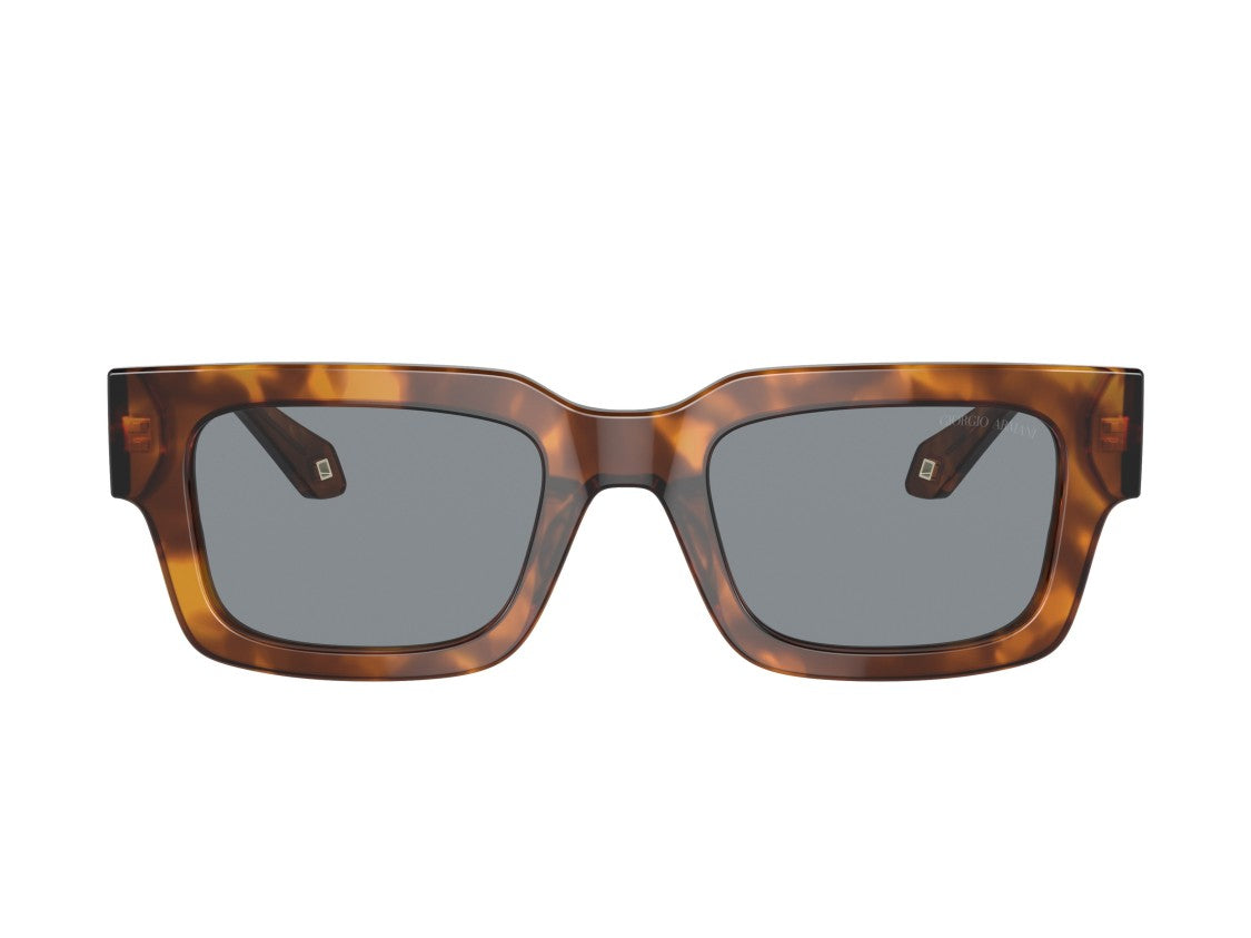 Giorgio Armani Tortoiseshell 0Ar8184u Acetate Oversized Square Sunglasses