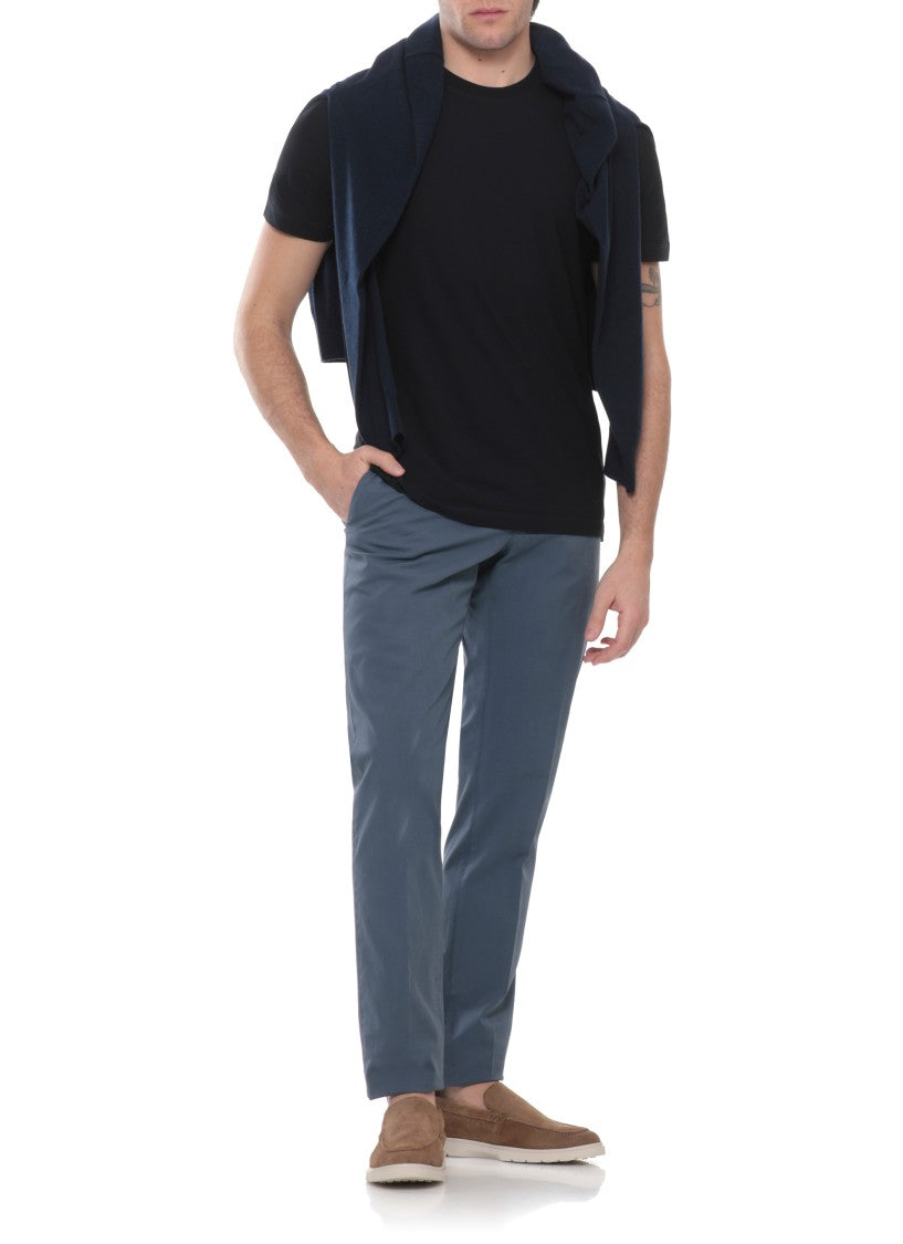 Zanone Cotton Crewneck T-Shirt