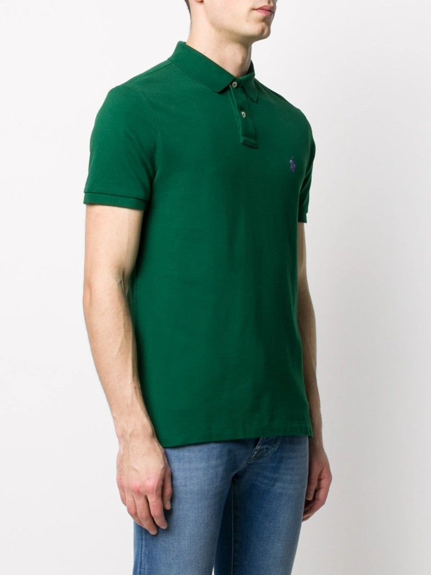 Polo Ralph Lauren Deep Green Polo Shirt Piqué Knit