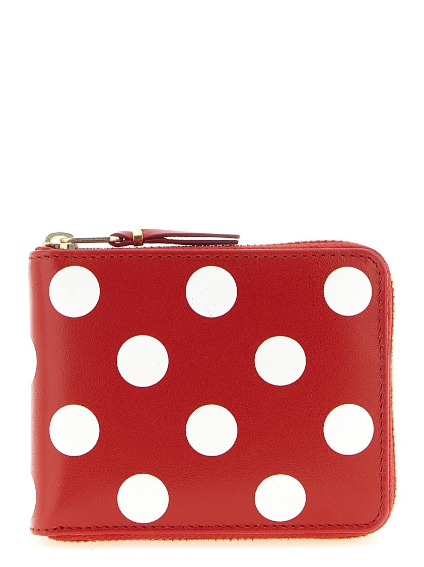 Comme Des Garçons Polka Dots Printed Wallet