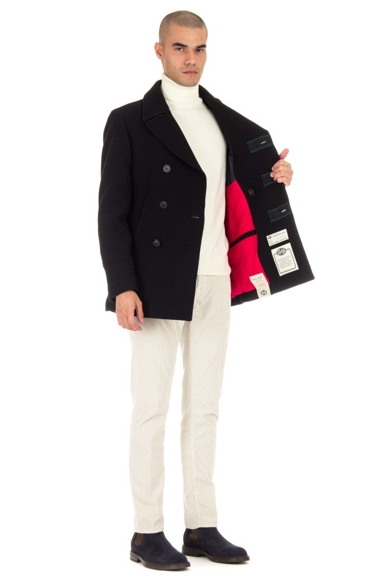 Camplin Air-Warm Padded Double-Breasted Peacoat
