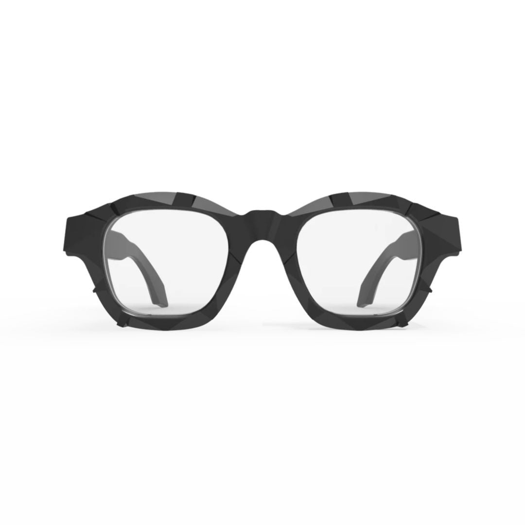Pugnale L486 V Shine Bold Geometric Acetate Eyeglasses With Faceted Edges